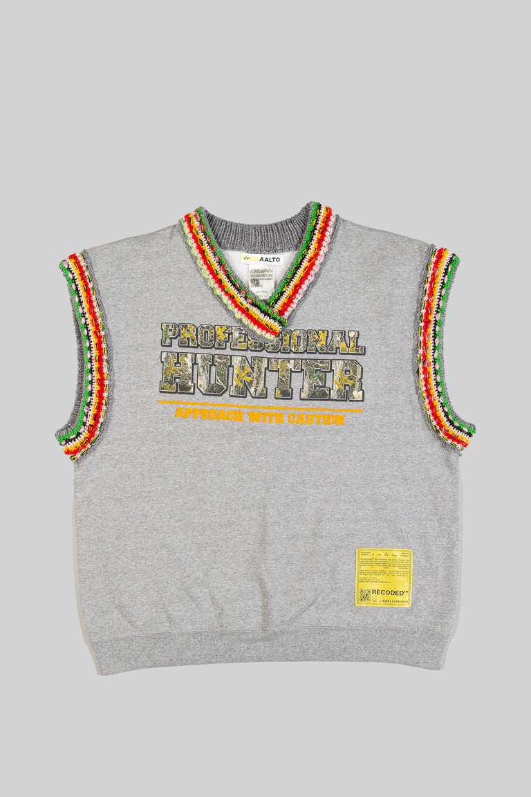 Knit V Collar Vest