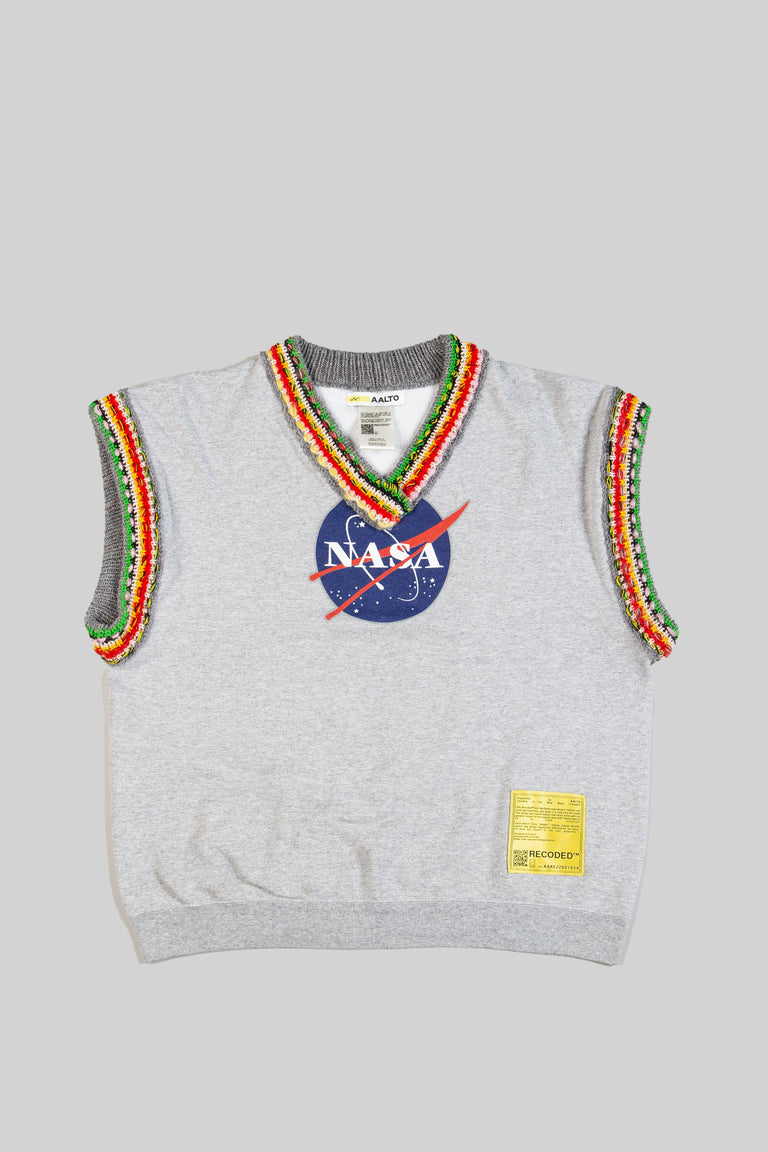 Knit V Collar Vest