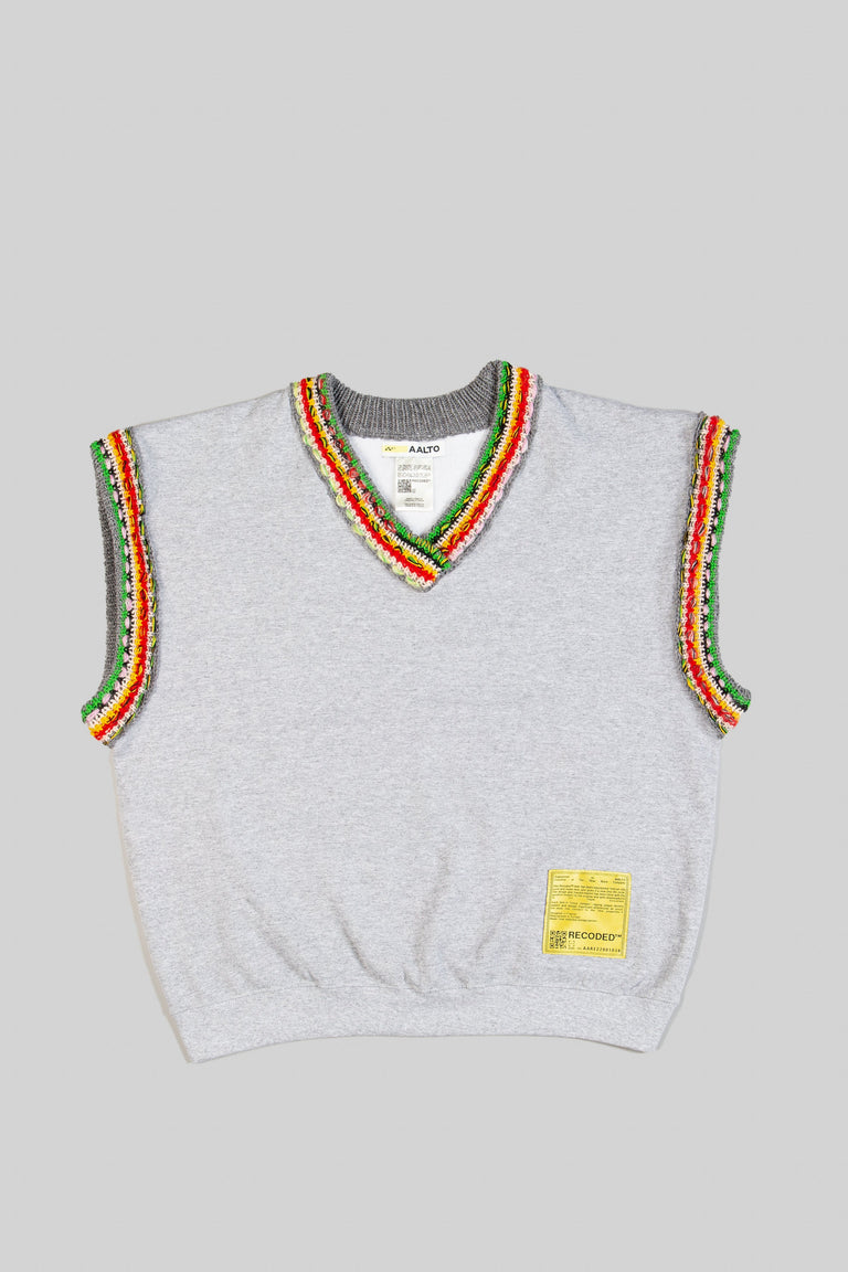 Knit V Collar Vest