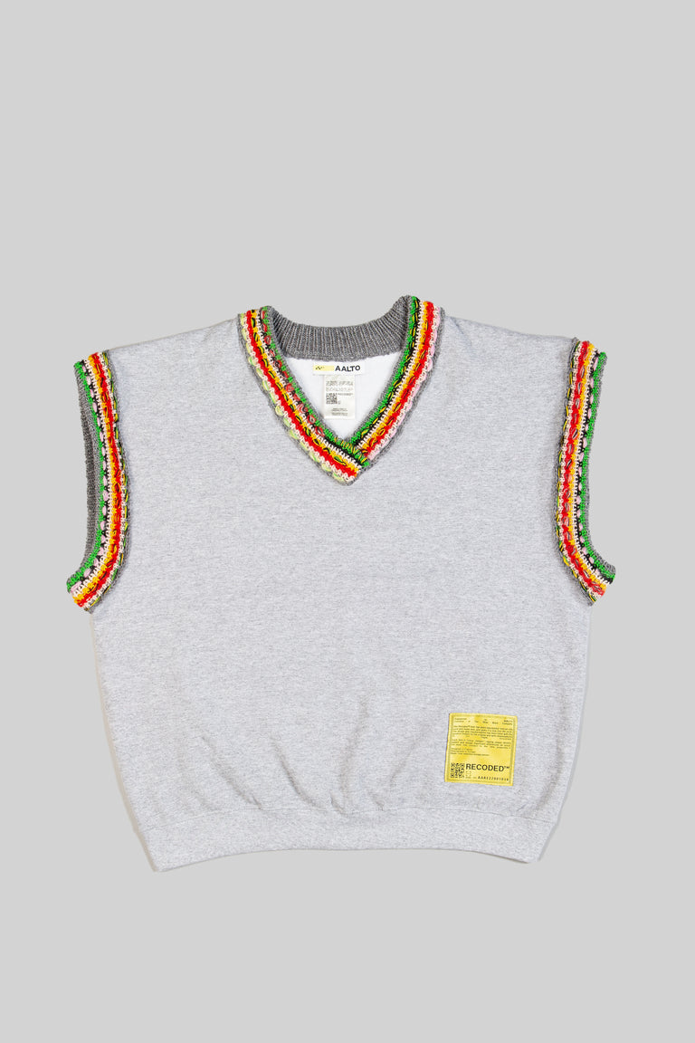 Knit V Collar Vest