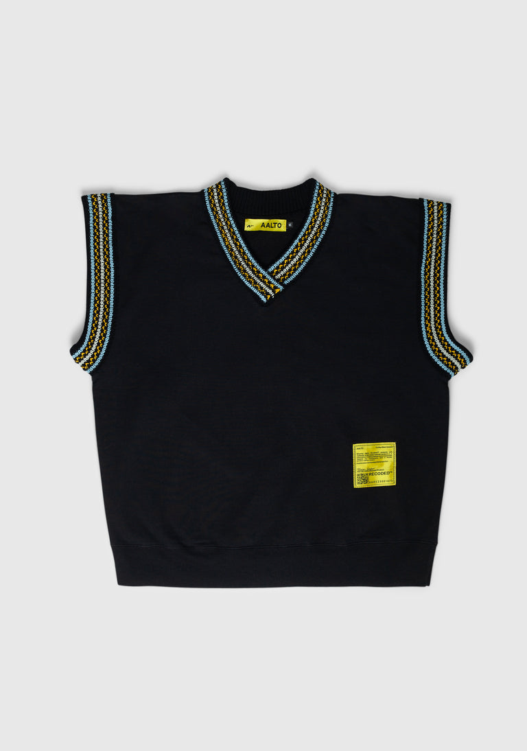 V COLLAR KNIT VEST