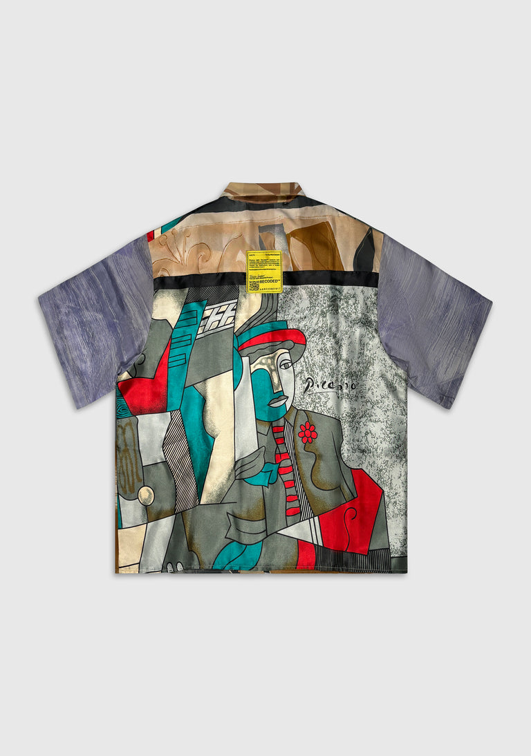 Patchwork Scarf Shirt — Recoded™ Serie