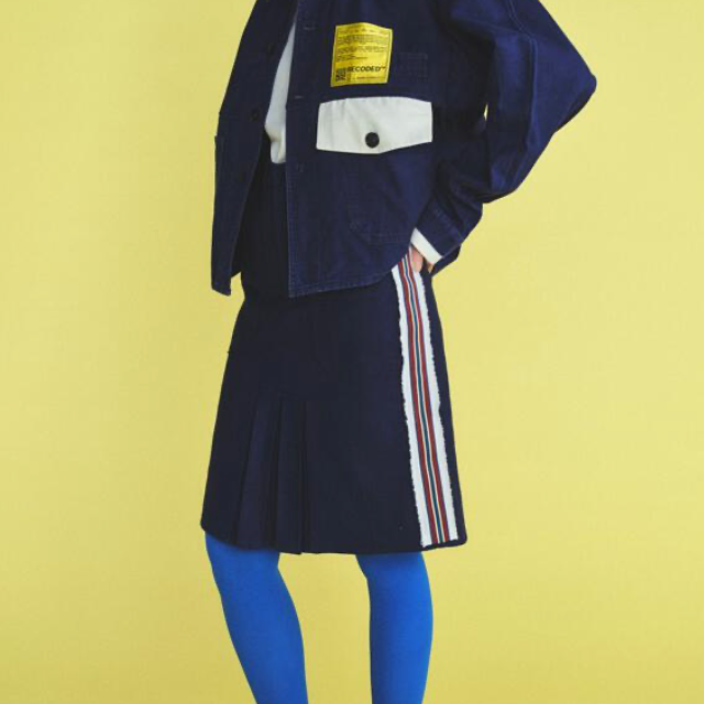 WORKER BLUE PENCIL SKIRT