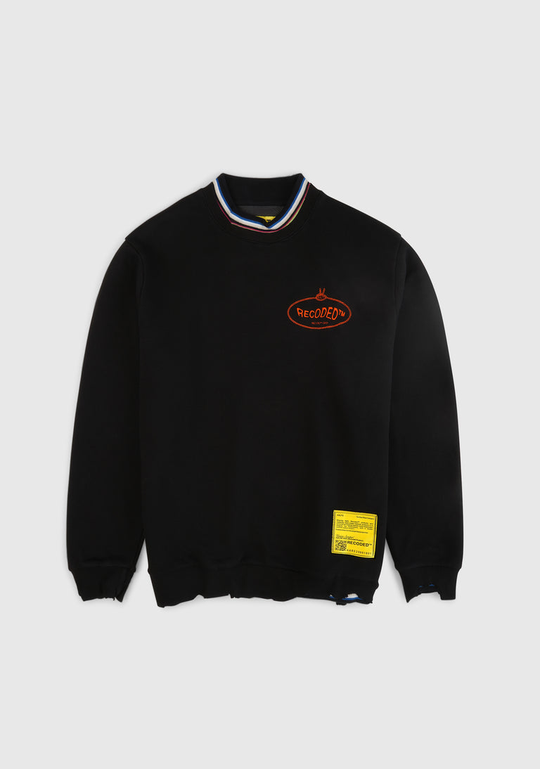 Destroy Stripe Rib Sweatshirt Serie