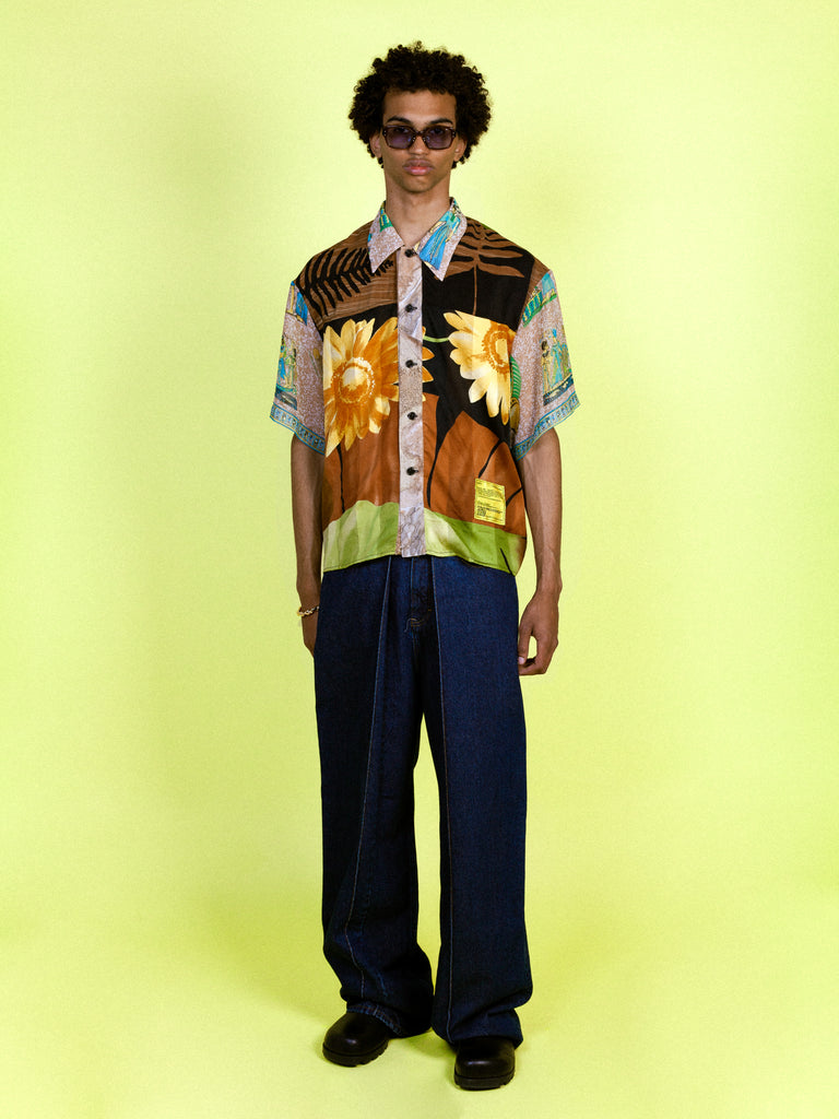 Patchwork Scarf Shirt — Recoded™ Serie
