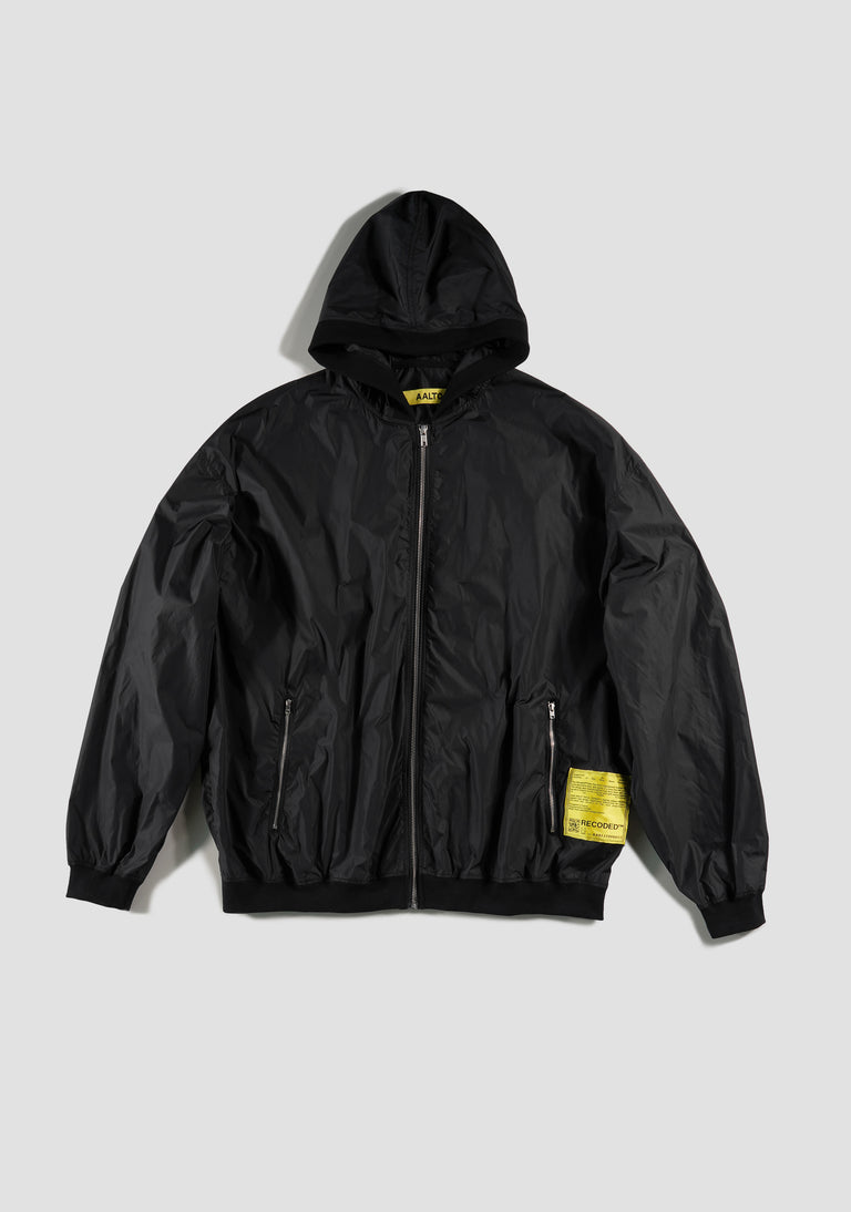 NYLON ZIP HOODIE