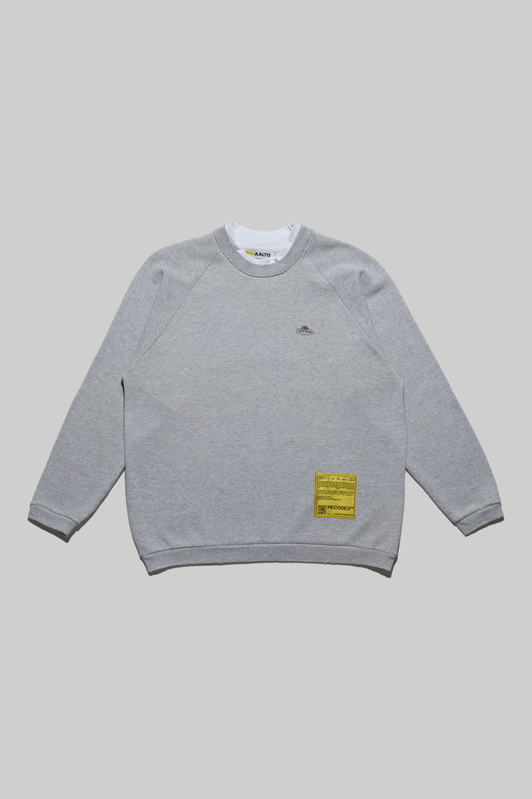 Monochromatic 'Unica Semper' Crewneck Sweatshirt