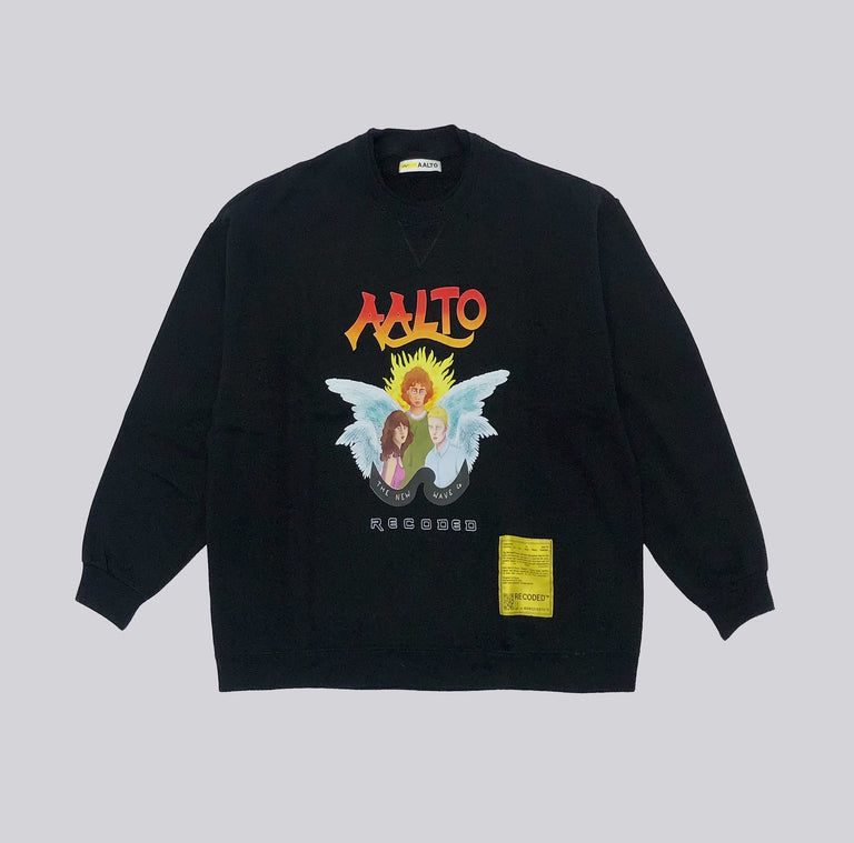 Split Sweatshirt with « Rebirth » Print