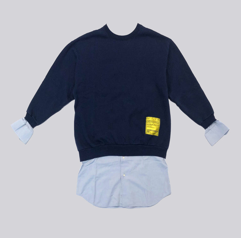 Felpa Shirt Mix Sweater