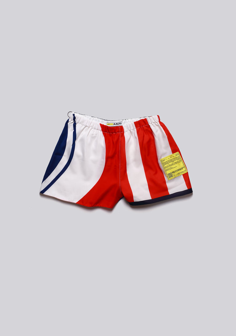 Silk Scarf Split Elasticated Short